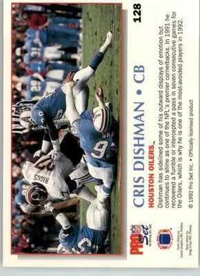 Cris Dishman - 1992 Pro Set Power - #128 - Football - Football Card Single