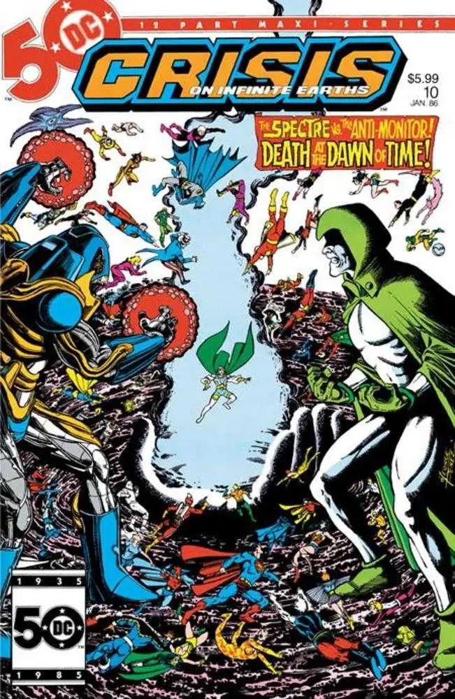Crisis On Infinite Earths #10 Facsimile Edition Cover B George Perez Foil Variant - Comic Book