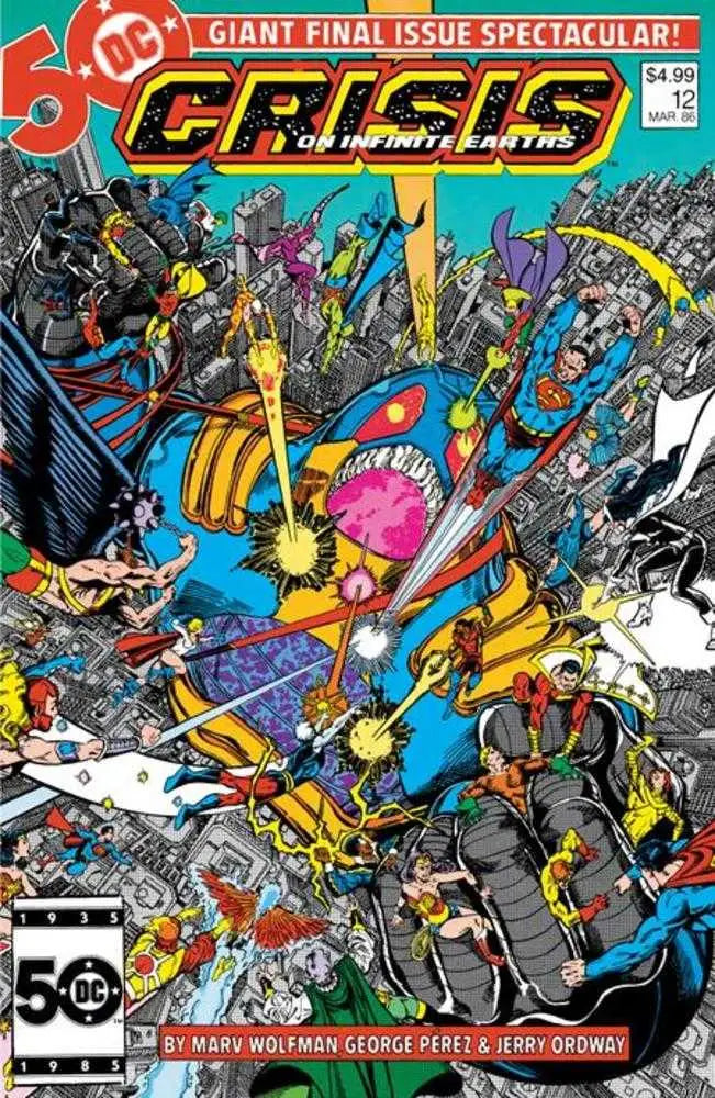 Crisis On Infinite Earths #12 Facsimile Edition Cover A George Perez - Comic Book
