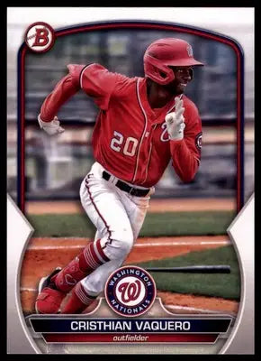 Cristhian Vaquero 2023 Bowman Prospects #BP-54 Washington Nationals - Baseball Card Single