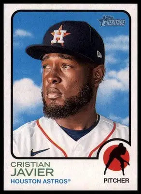 Cristian Javier 2022 Topps Heritage #130 Houston Astros - Baseball Card Single