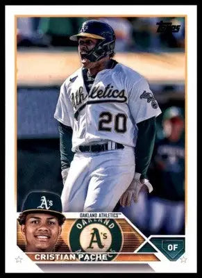 Cristian Pache 2023 Topps #296 Oakland Athletics - Baseball Card Single