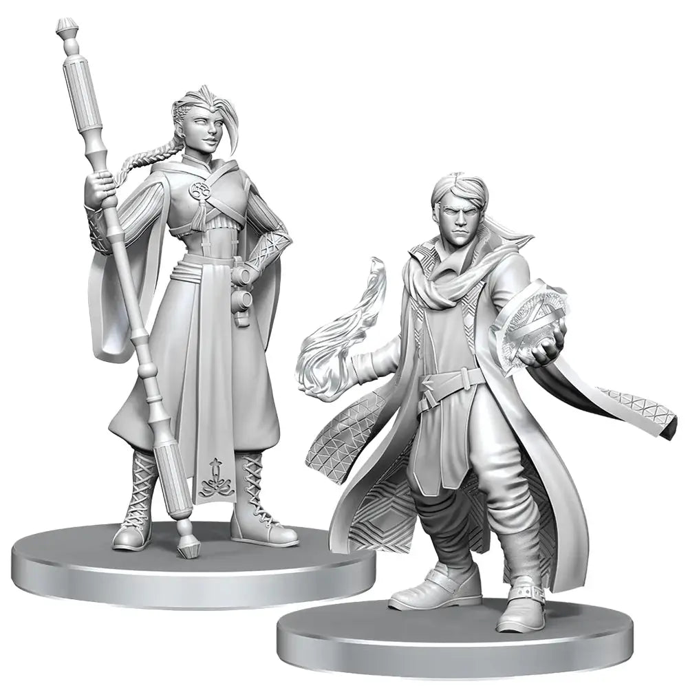 Critical Role Miniatures - Unpainted: Beauregard Lionett & Caleb Widogast - Action Figure & Toy