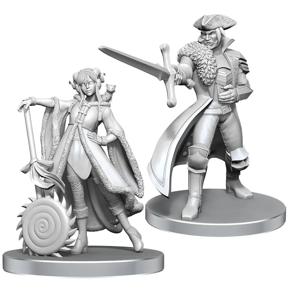 Critical Role Miniatures - Unpainted: Jester Lavorre & Fjord Stone - Action Figure & Toy