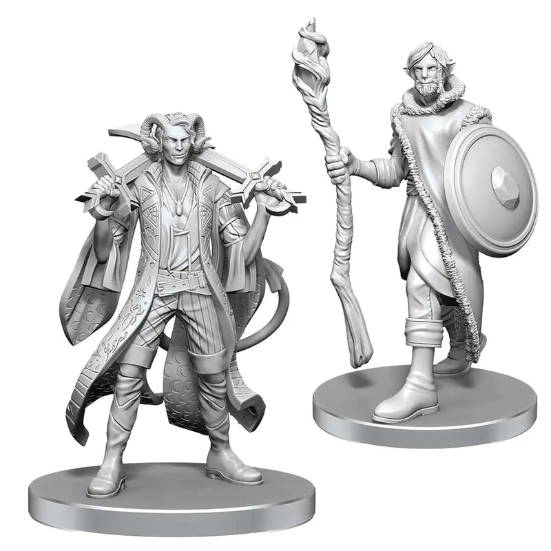 Critical Role Miniatures - Unpainted: Mollymauk Tealeaf & Caduceus Clay - Action Figure & Toy