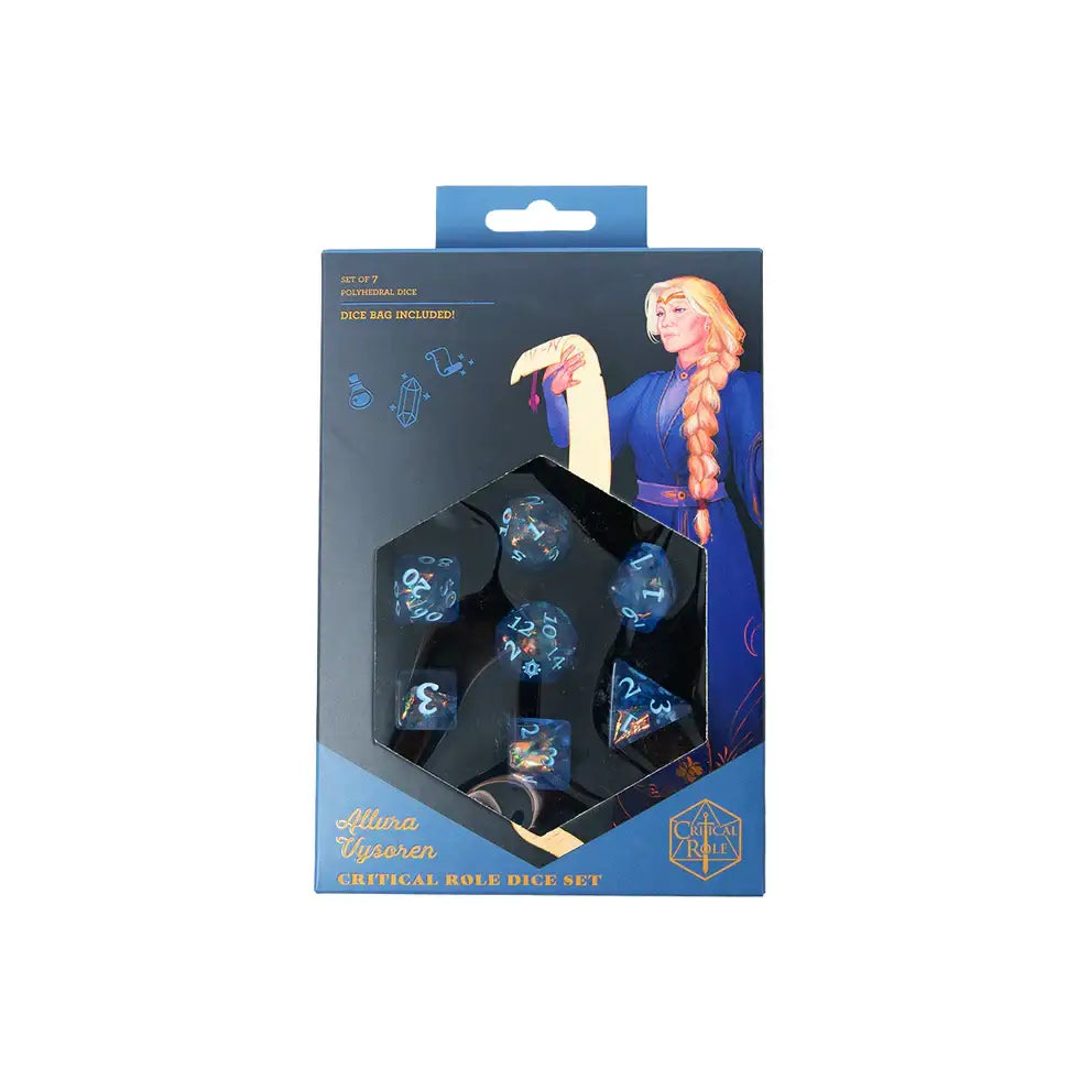 Critical Role RPG Dice Set: Allura Vysoren - Gaming Supplies - Dice