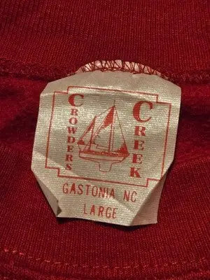 Crowders Creek Sweatshirt Womens L Red Merry Christmas Yall Embroidered Holly - Apparel