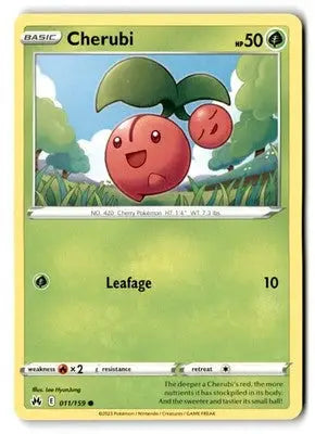 Crown Zenith #011/159 Cherubi - Pokémon Card Single