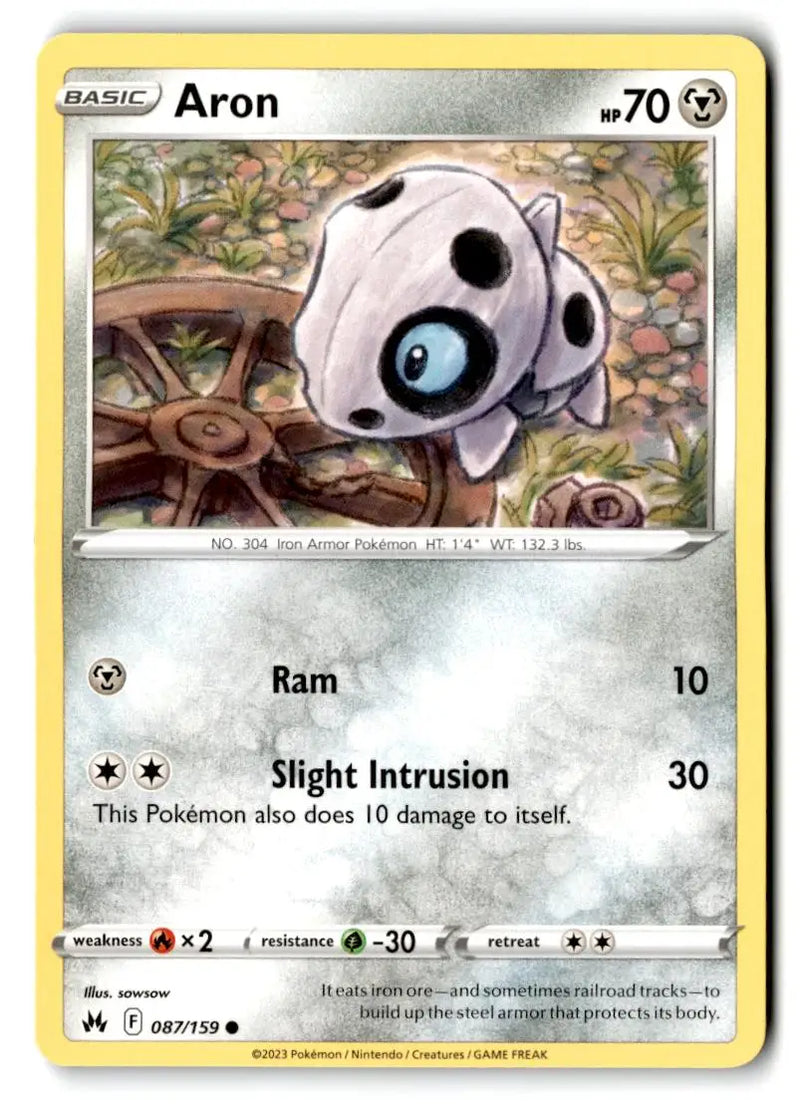 Crown Zenith #087/159 Aron - Pokémon Card Single