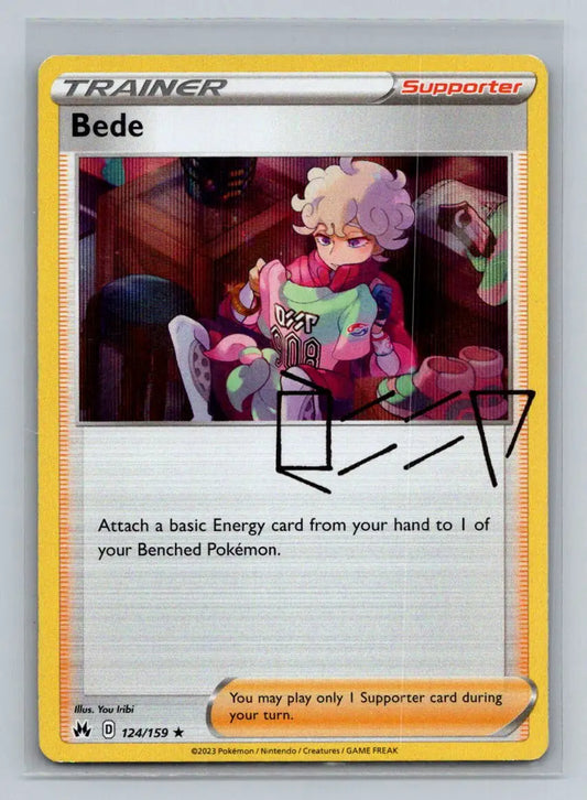 Crown Zenith #124/159 Bede - Pokémon Card Single