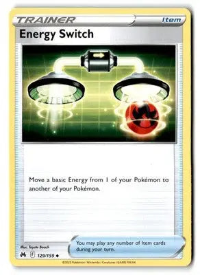 Crown Zenith #129/159 Energy Switch - Pokémon Card Single
