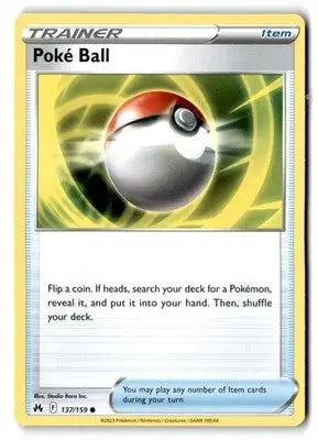 Crown Zenith #137/159 Poke Ball - Pokémon Card Single