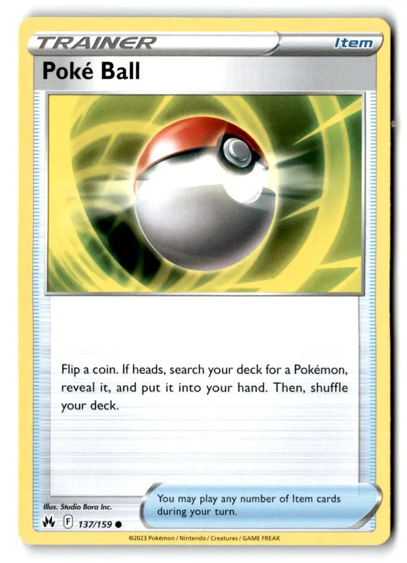 Crown Zenith #137/159 Poke Ball - Pokémon Card Single