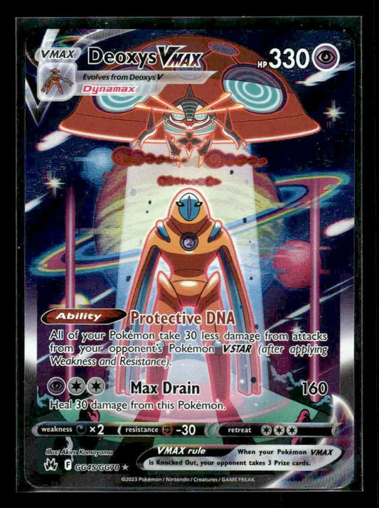 Crown Zenith: Galarian Gallery Deoxys VMAX #GG45/GG70 Ultra Rare,Holo NM - Pokémon Card Single