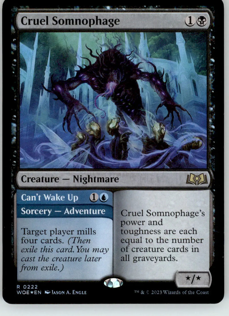 Cruel Somnophage - Wilds of Eldraine - 222 - Foil NM Magic: The Gathering
