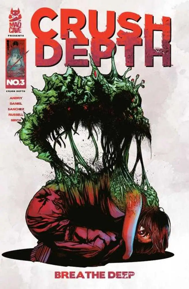 Comic book cover for Crush Depth #3 featuring Devil’s Teeth Thermal Vents artwork