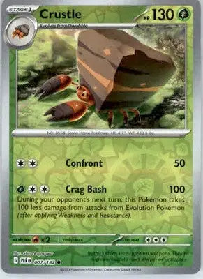 Crustle - SV04: Paradox Rift - 007/182 - Reverse Holo NM - Pokémon Card Single