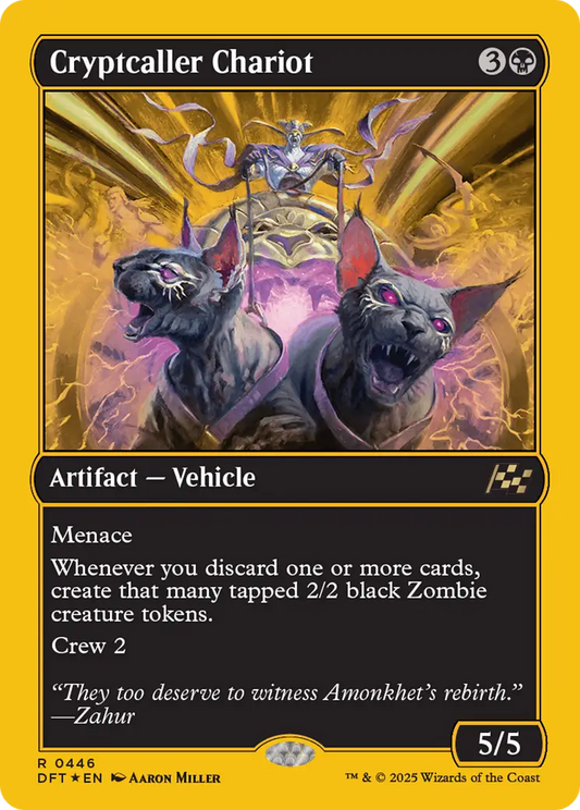 Cryptcaller Chariot (First-Place Foil) [Aetherdrift] - Magic Card Single