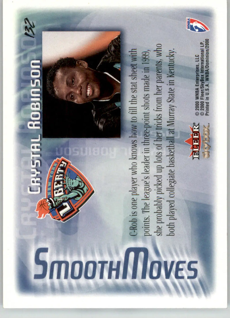 Crystal Robinson - 2000 SkyBox Dominion WNBA - #132 - Basketball - Basketball Card Single