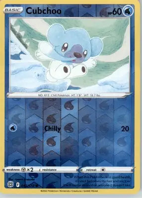 Cubchoo - SWSH09: Brilliant Stars - Reverse Holo LP - #042/172 - Pokémon Card Single