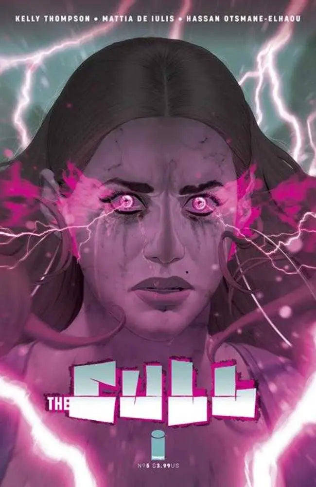 Dramatic comic book cover artwork for Cull #5 featuring vibrant colors and lightning bolts