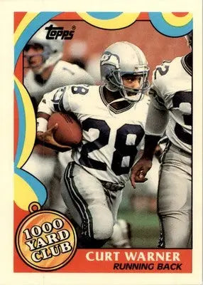 Curt Warner - 1989 Topps - #22 - 1000 Yard Club Football - Football Card Single