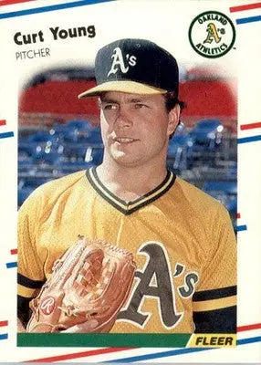 Curt Young - 1988 Fleer - #296 - Baseball - Baseball Card Single