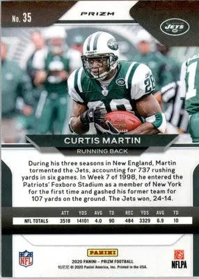 Curtis Martin - 2020 Panini Prizm - #35 - Prizm Disco Football - Football Card Single