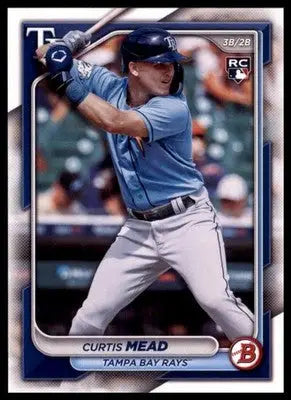 Curtis Mead Rookie 2024 Bowman #28 Tampa Bay Rays - Baseball Card Single
