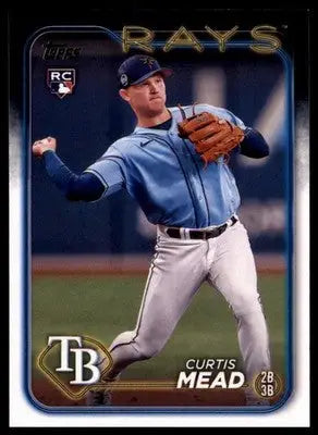 Curtis Mead Rookie 2024 Topps #82 Tampa Bay Rays - Baseball Card Single