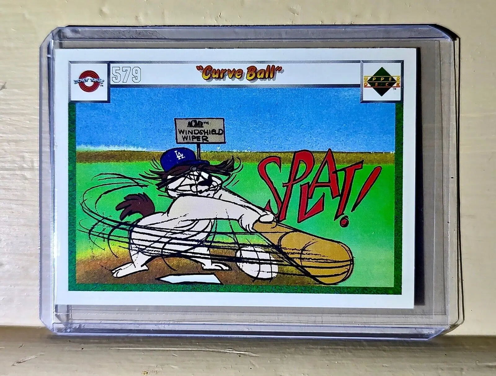 Curve Ball 1990 Upper Deck #579 Looney Tunes Baseball Card Series One Checklist - Baseball Card Single