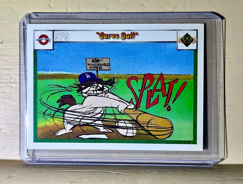 Curve Ball 1990 Upper Deck #579 Looney Tunes Baseball Card Series One Checklist - Baseball Card Single