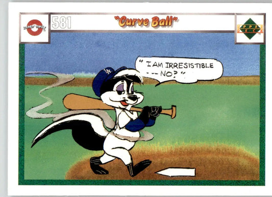 Curve Ball - 1990 Upper Deck Comic Ball - #581 / 590 - Baseball - Baseball Card Single