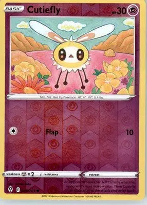 Cutiefly - SWSH07: Evolving Skies - Reverse Holo LP - #078/203 - Pokémon Card Single