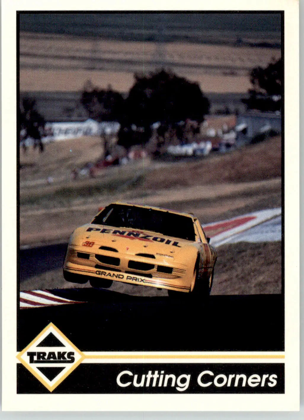 Cutting Corners - 1992 Traks - #198 - Racing - Racing Card Single