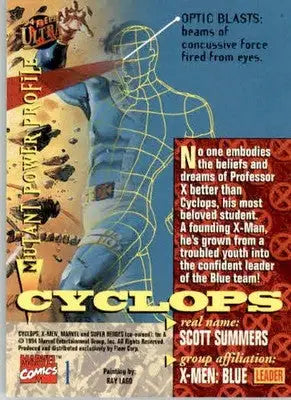 Cyclops - 1994 Ultra X-Men - #1 - Non_sport - Non-Sports Card Single