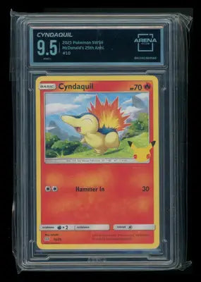 Cyndaquil #10/25 Arena Club 9.5 2021 Pokemon SWSH McDonald’s 25th Anniversary