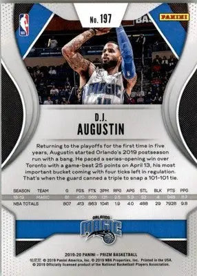 D.J. Augustin - 2019-20 Panini Prizm - #197 - Basketball - Basketball Card Single