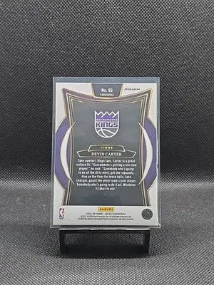 DEVIN CARTER RC 2024-25 Panini Select Concourse Blue Cracked Ice Prizms #92 - Basketball Card Single