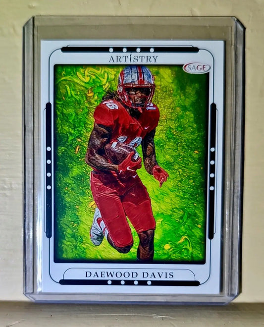 Daewood Davis 2023 SAGE NFL Artistry Football #34 Card - Football Card Single