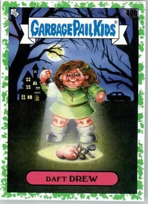 Daft Drew - 2022 Topps Garbage Pail Kids: Book Worms - #40b - Booger Green - Non-Sports Card Single
