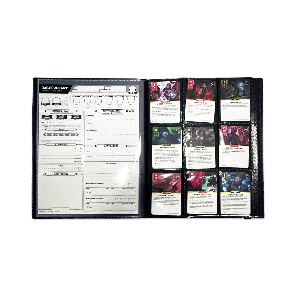 Daggerheart RPG: Player Folio - Card Supplies