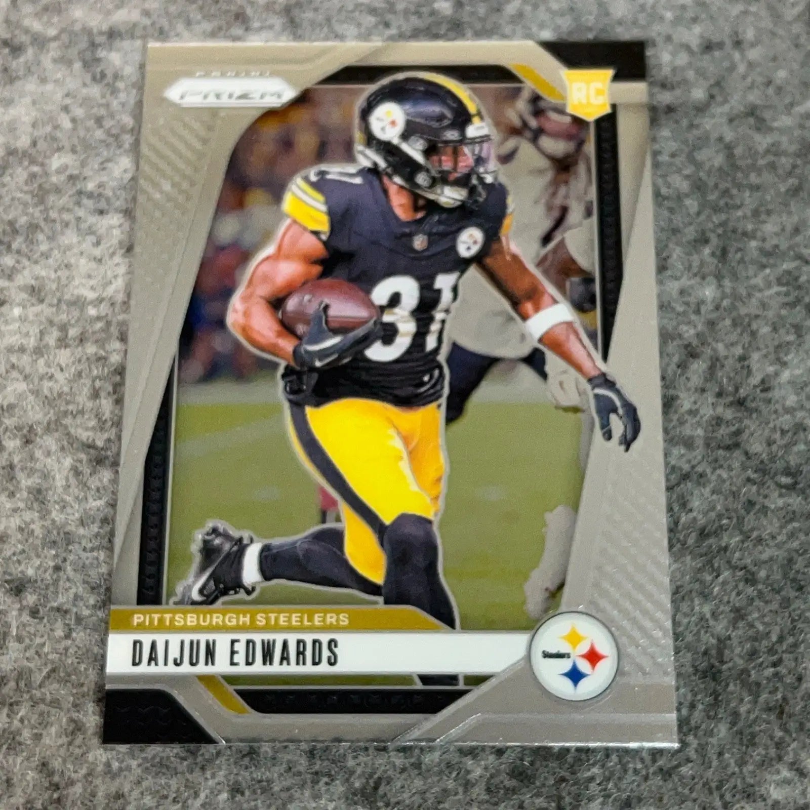 Daijun Edwards Rookie Pittsburgh Steelers Football Card 2024 NFL Sports You Pick - 2024 Panini Prizm #323 (RC)