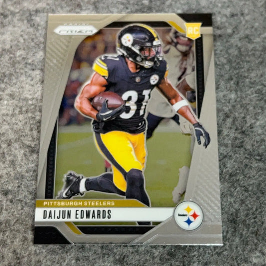 Daijun Edwards Rookie Pittsburgh Steelers Football Card 2024 NFL Sports You Pick - 2024 Panini Prizm #323 (RC)
