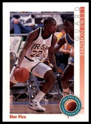 Daimon Sweet 1992 Star Pics #20 Notre Dame Fighting Irish - Basketball Card Single
