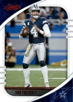 Dak Prescott - 2020 Panini Absolute - #52 - Red Football - Football Card Single