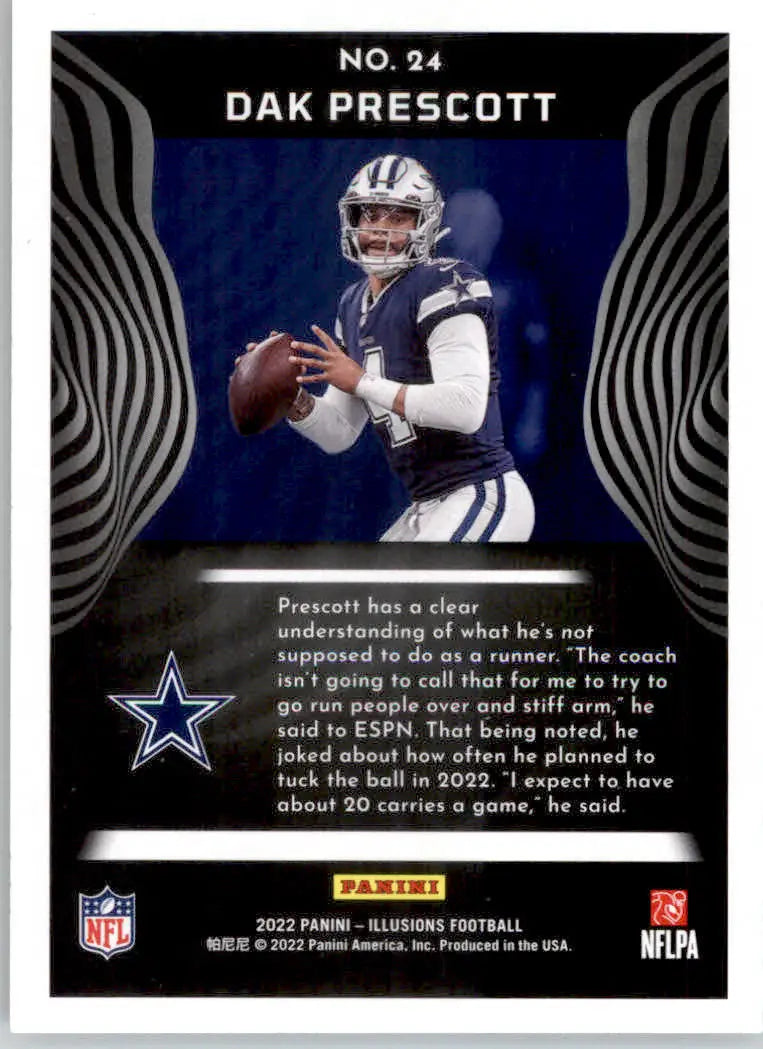 Dak Prescott - 2022 Panini Illusions - #24 - Football - Football Card Single