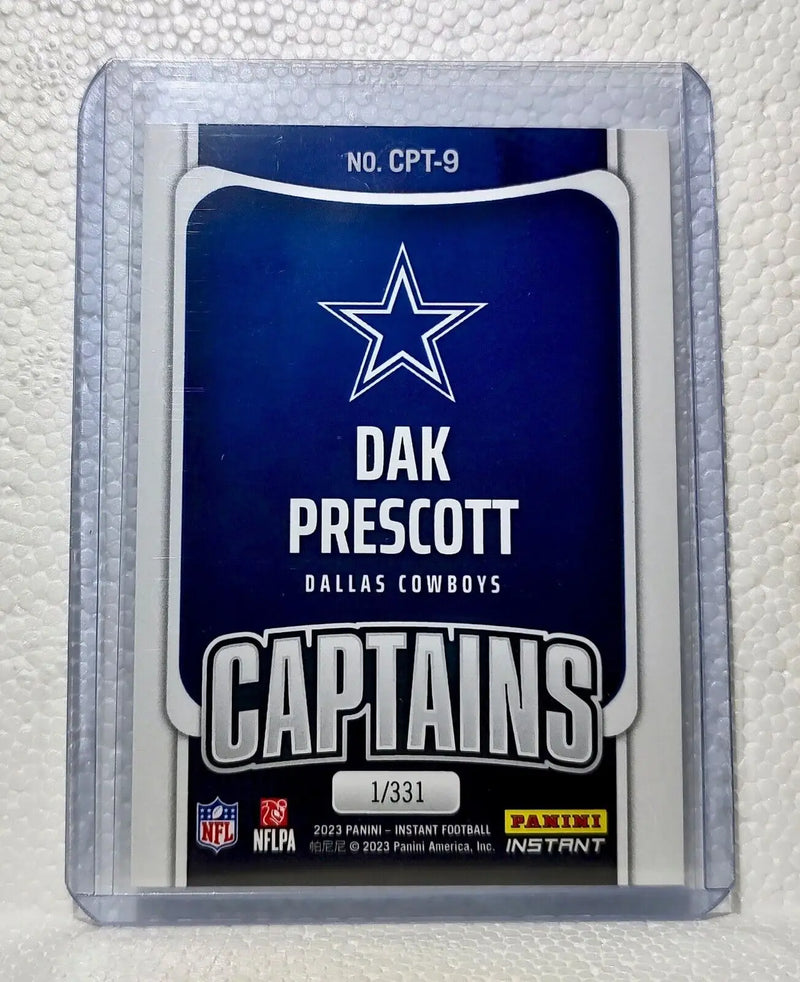 Dak Prescott 2023 Panini NFL Captain #9 Football Card Dallas Cowboys 1/331 - Football Card Single