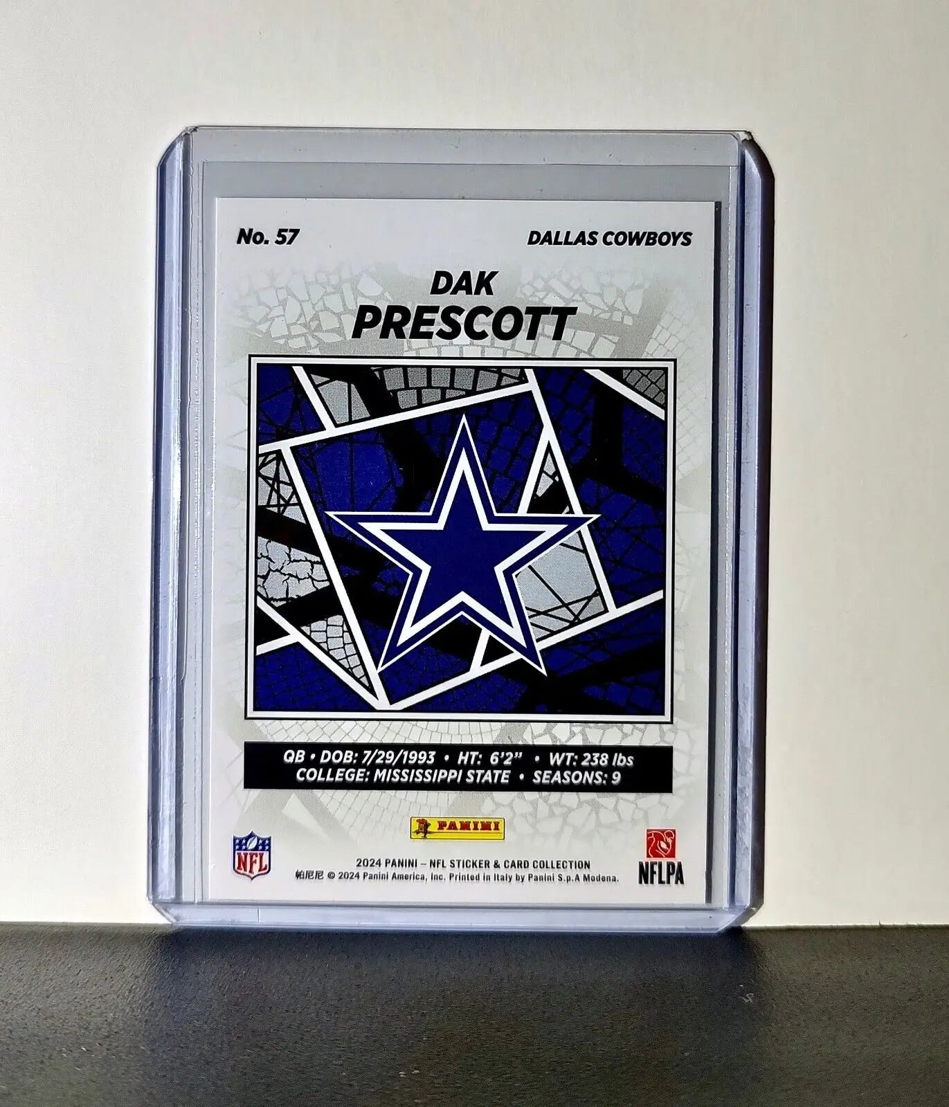 Dak Prescott 2024 Panini NFL #57 Sticker Card Dallas Cowboys - Football Card Single