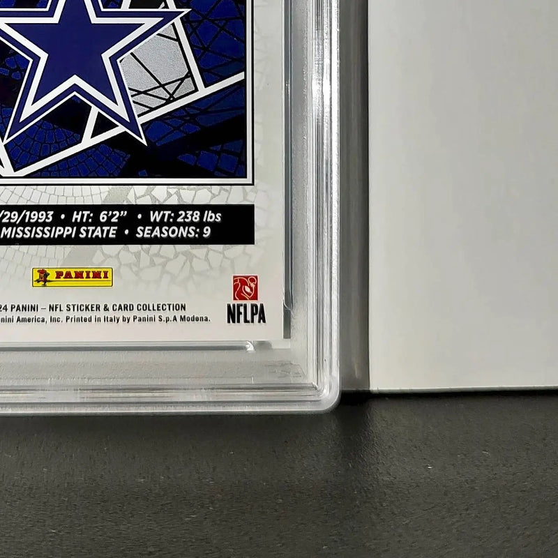 Dak Prescott 2024 Panini Sticker Collection 167/349 #57 Blue Foil PSA 8 NM-MT